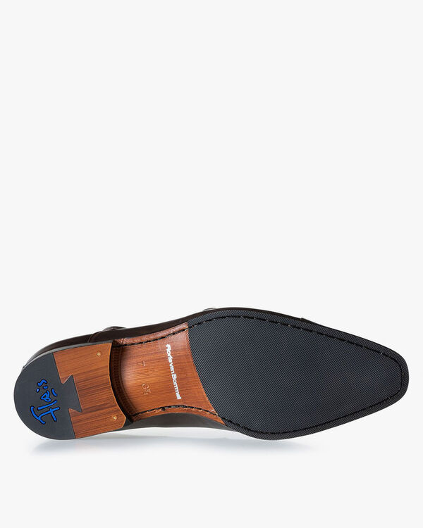 Monk strap calf leather brown