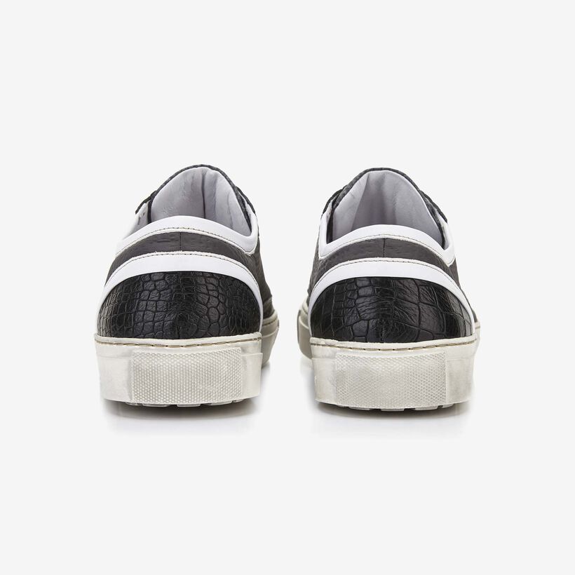 Floris van Bommel grauer Leder-Herren-Sneaker