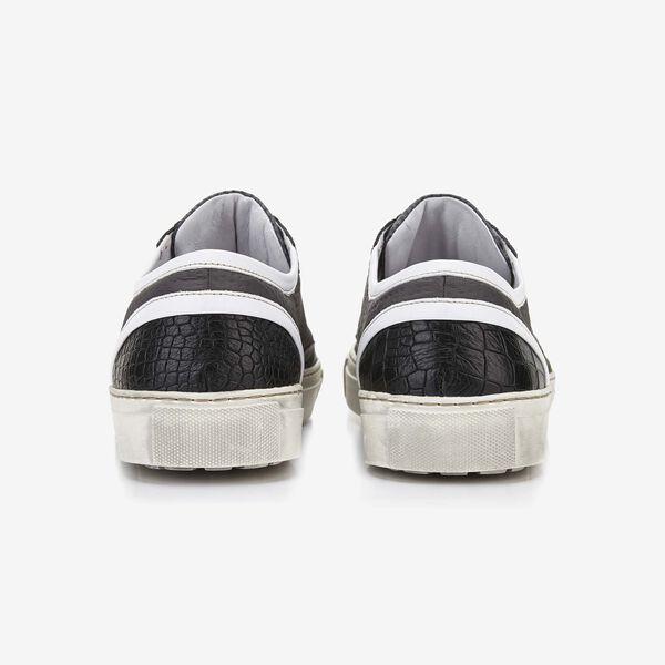 Floris van Bommel grauer Leder-Herren-Sneaker