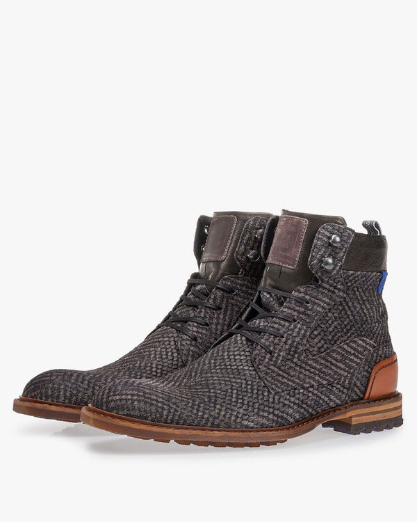 Crepi boot grey with print