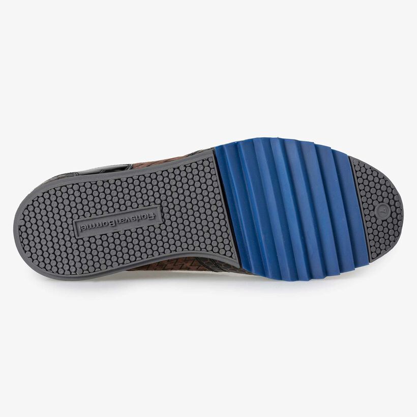 Floris van Bommel brauner Herren Leder Sneaker