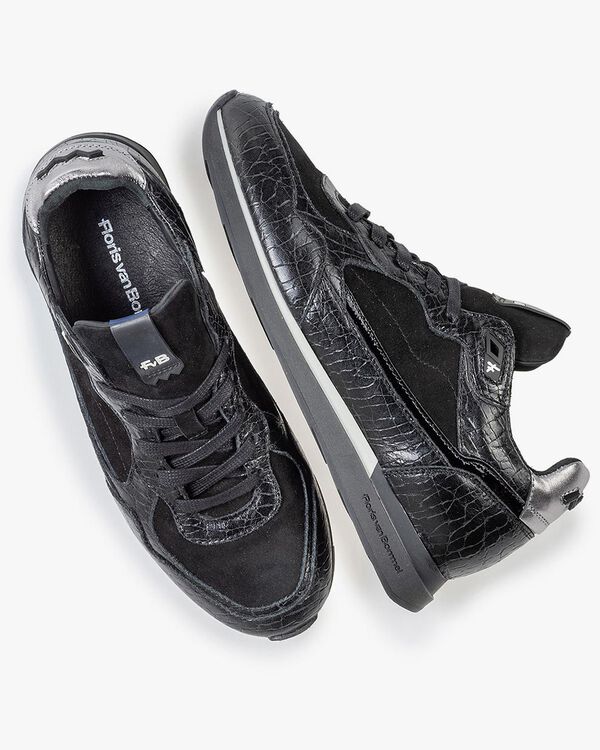 Sneaker schwarzes Leder