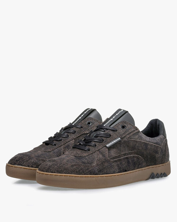 Sneaker Wildleder dunkelgrau