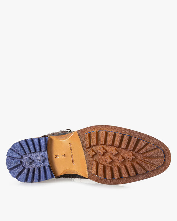 Schn&uuml;rschuh Pony-Style braun