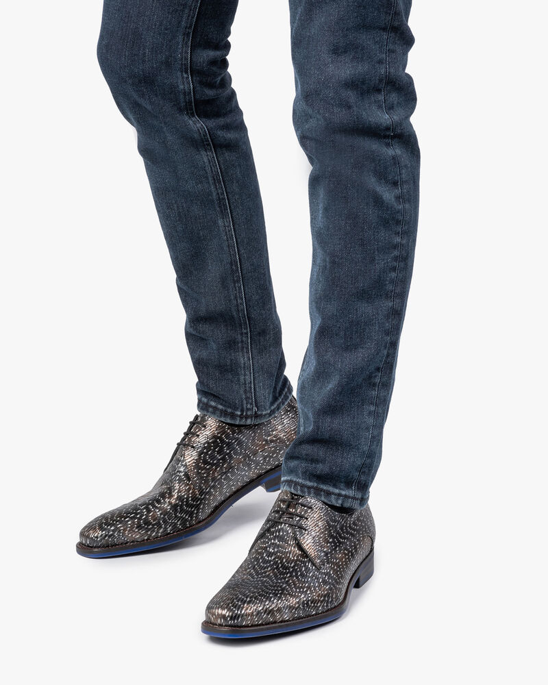 Schn&uuml;rschuh metallic bronze