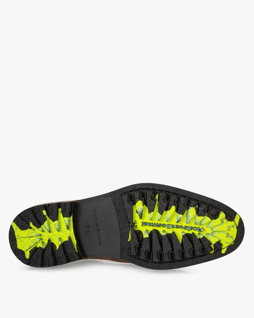 Schn&uuml;rschuh Wildleder cognac