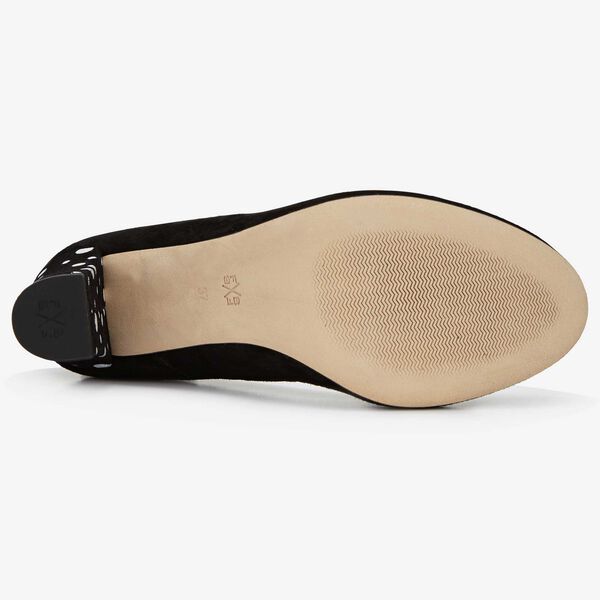 Floris van Bommel schwarzer Damen-Pumps aus Veloursleder