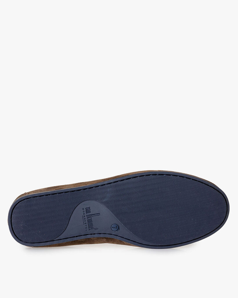Taupefarbener Wildleder-Loafer