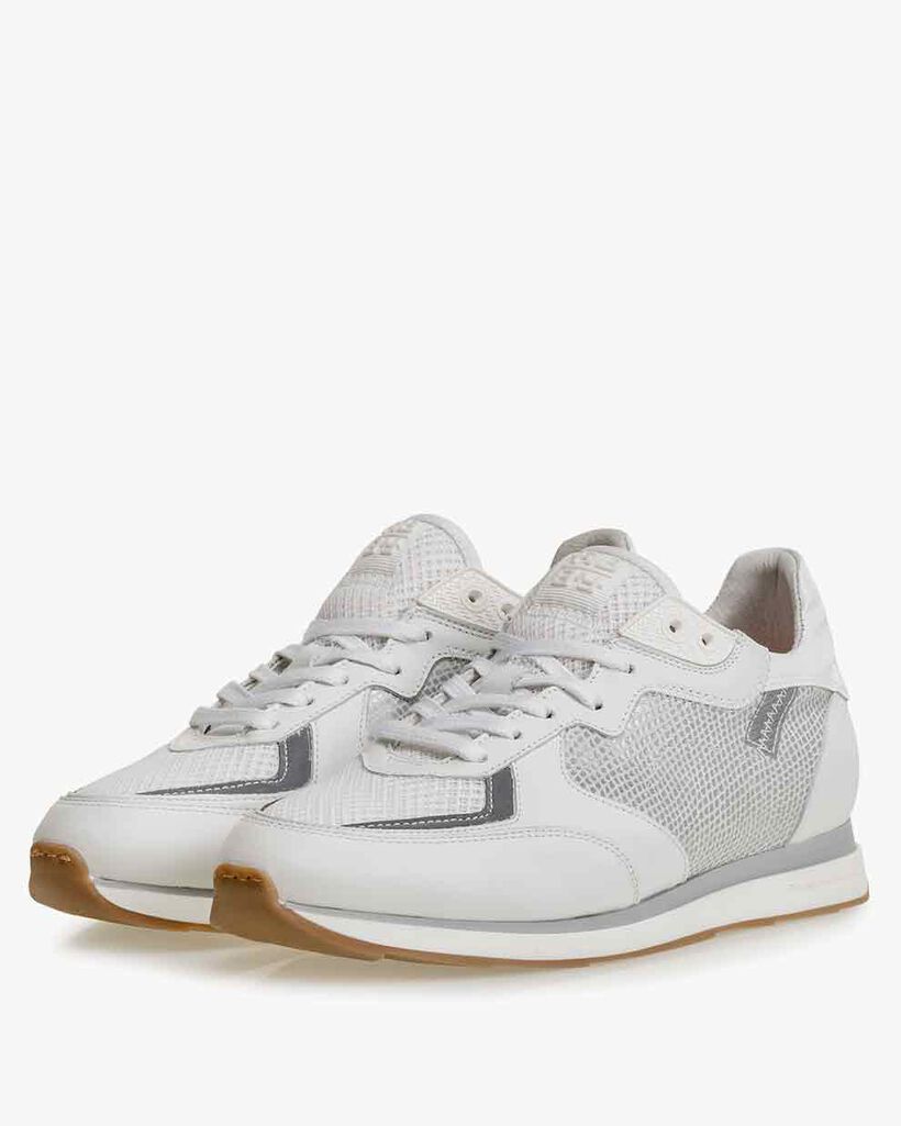 Sneaker Kalbsleder wei&szlig;