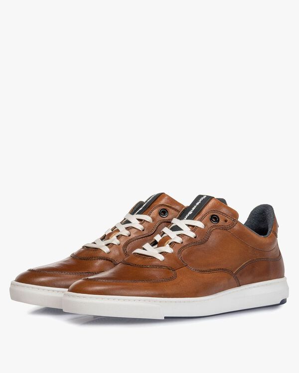 Sneaker cognac Kalbsleder