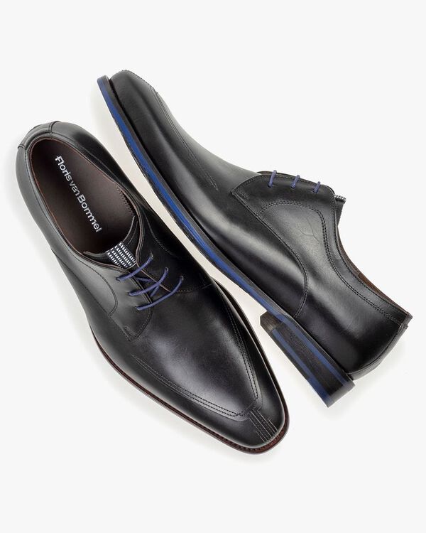 Schn&uuml;rschuh schwarz Kalbsleder