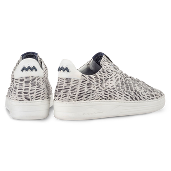 Sneaker Nubukleder schwarz-wei&szlig;