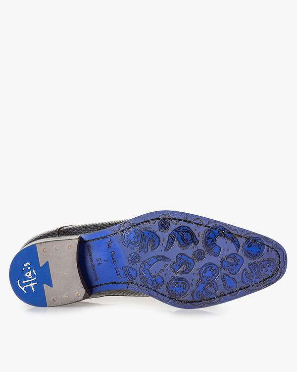 Schn&uuml;rschuh metallic grau