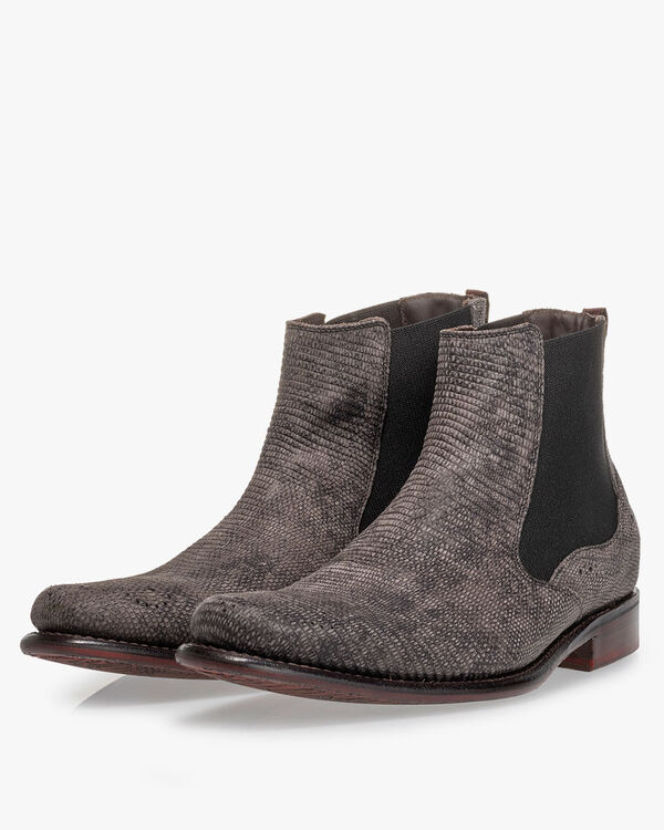 Chelsea Boot Wildleder dunkelgrau