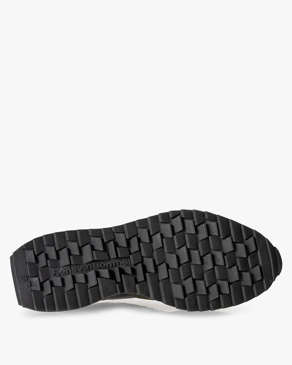 Sneaker Wildleder-Print gr&uuml;n