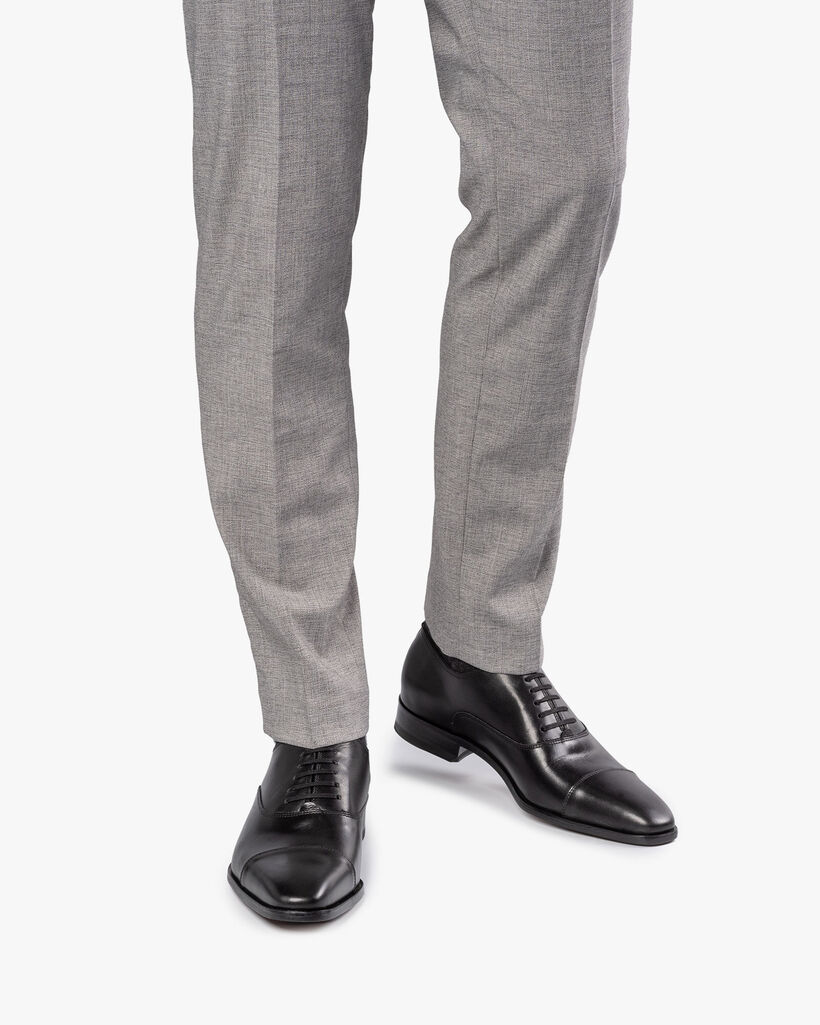 Schn&uuml;rschuh Kalbsleder schwarz