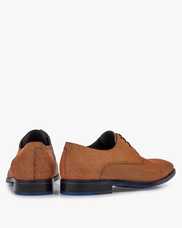Lace shoe suede orange