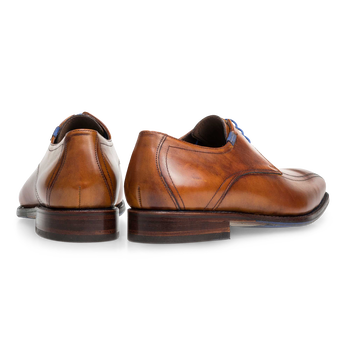 Schn&uuml;rschuh Kalbsleder cognac