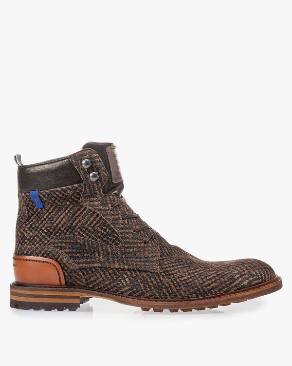 Crepi Stiefel braun mit Print