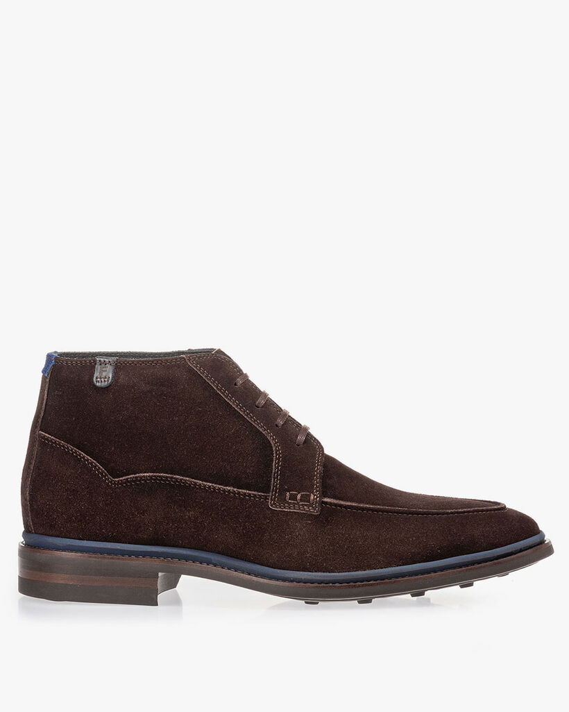 Schn&uuml;rstiefel braun Wildleder