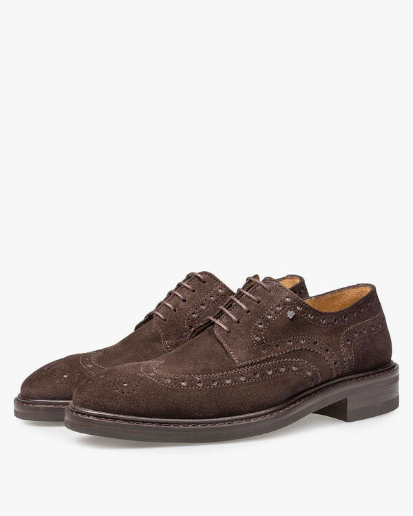Brauner Brogue-Schn&uuml;rschuh