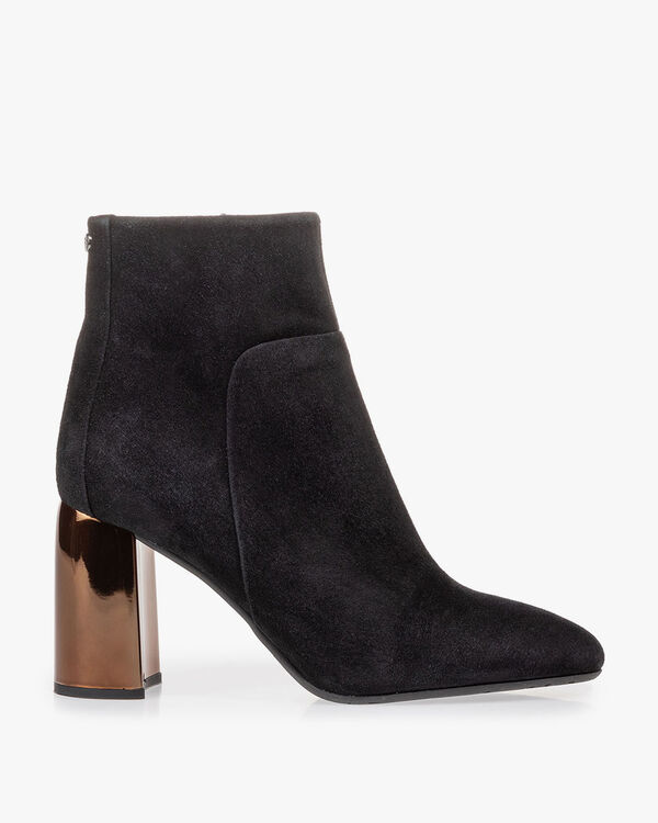 Stiefelette schwarz Wildleder