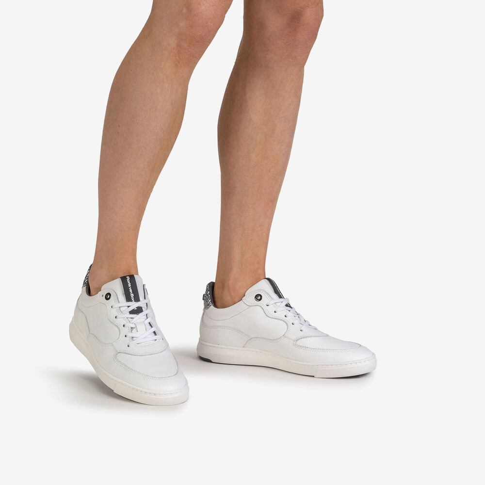 Sneaker wei&szlig; Kalbsleder