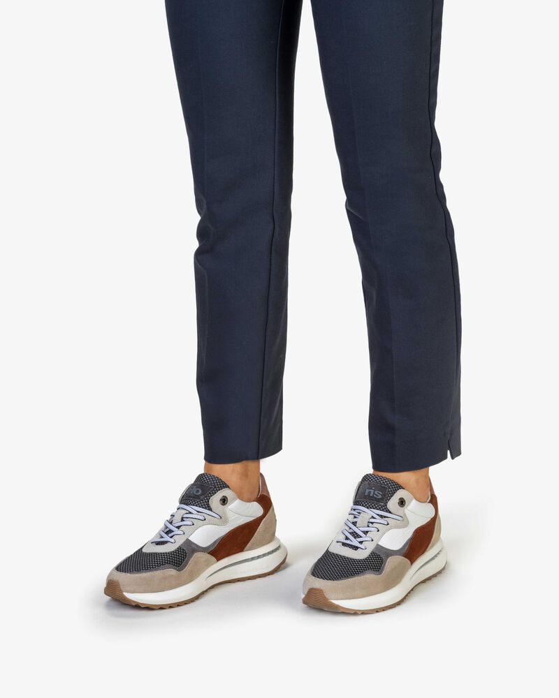 Sneaker Wildleder beige