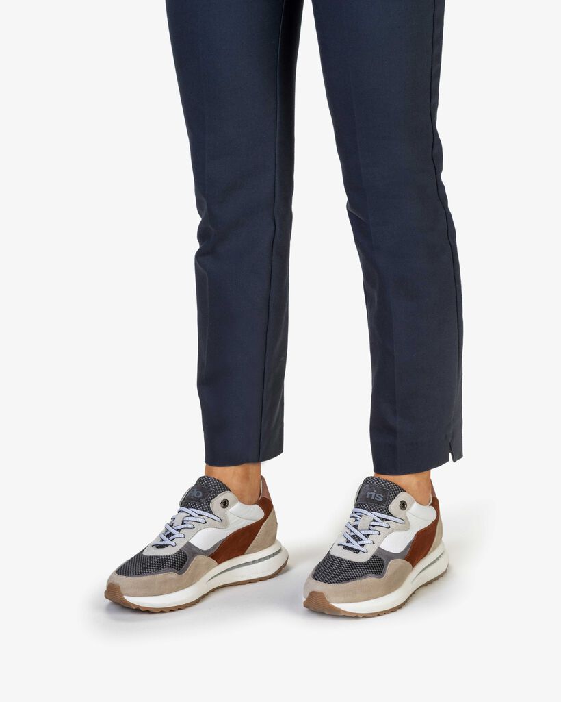 Sneaker Wildleder beige