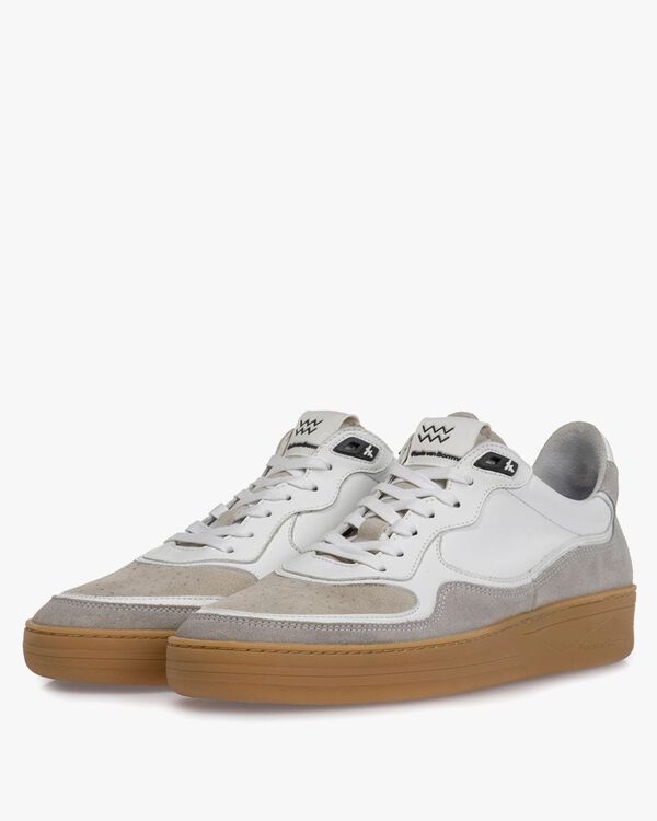 Sneaker Wildleder wei&szlig;