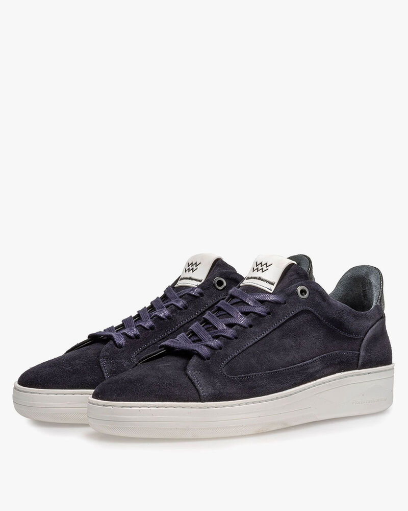 Wildleder-Sneaker blau