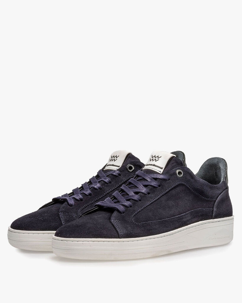 Wildleder-Sneaker blau