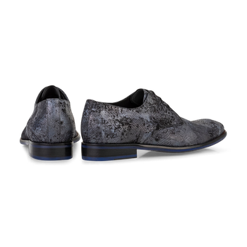 Lace shoe suede blue