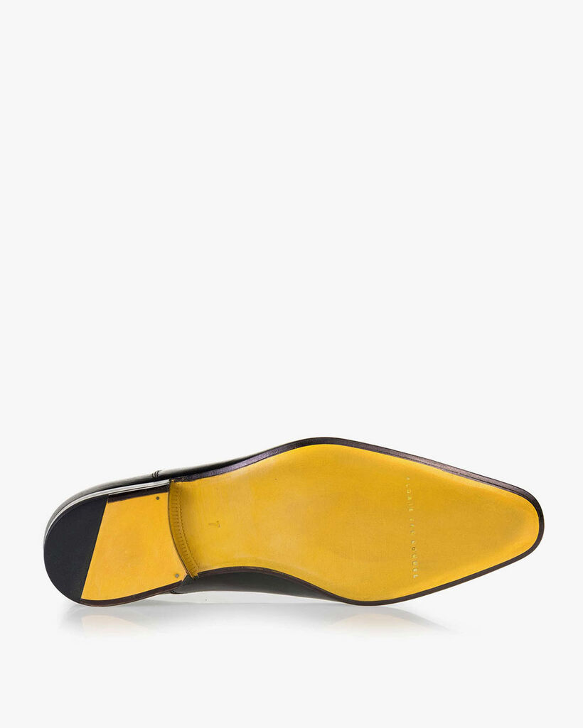 Schn&uuml;rschuh Kalbsleder schwarz