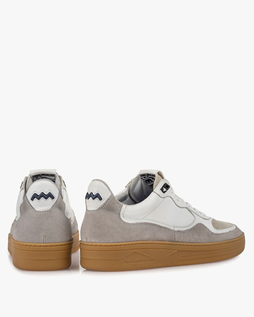 Sneaker Wildleder wei&szlig;
