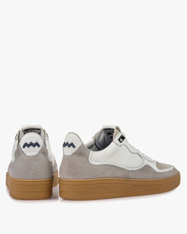 Sneaker Wildleder wei&szlig;
