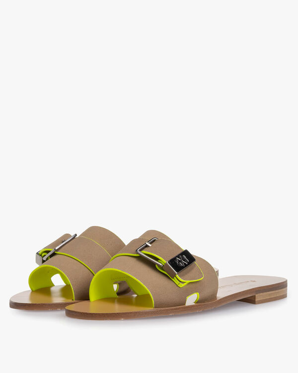 Slipper Wildleder beige