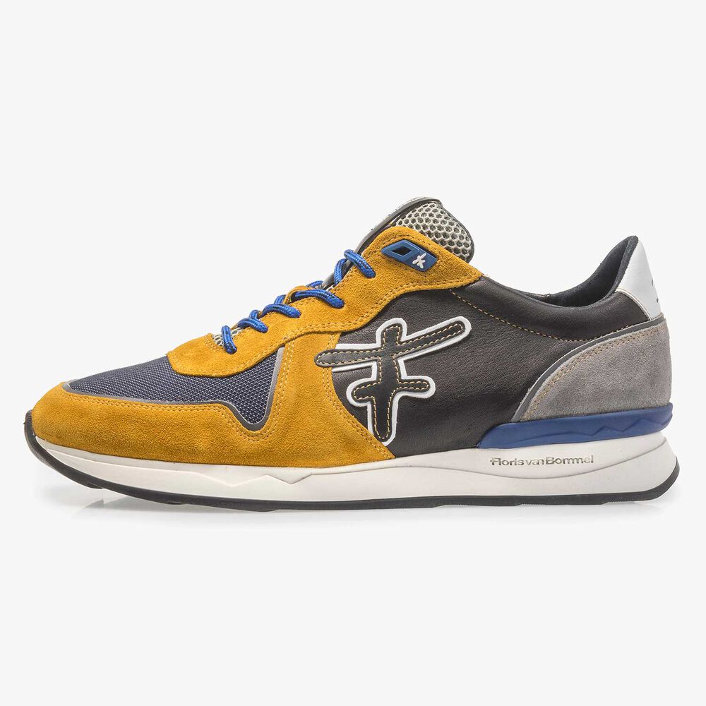 Mehrfarbiger Wildleder-Sneaker
