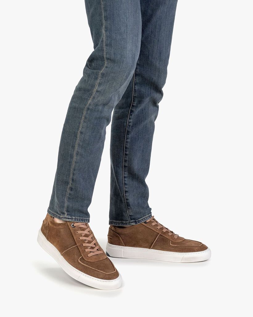 Sneaker cognac Wildleder