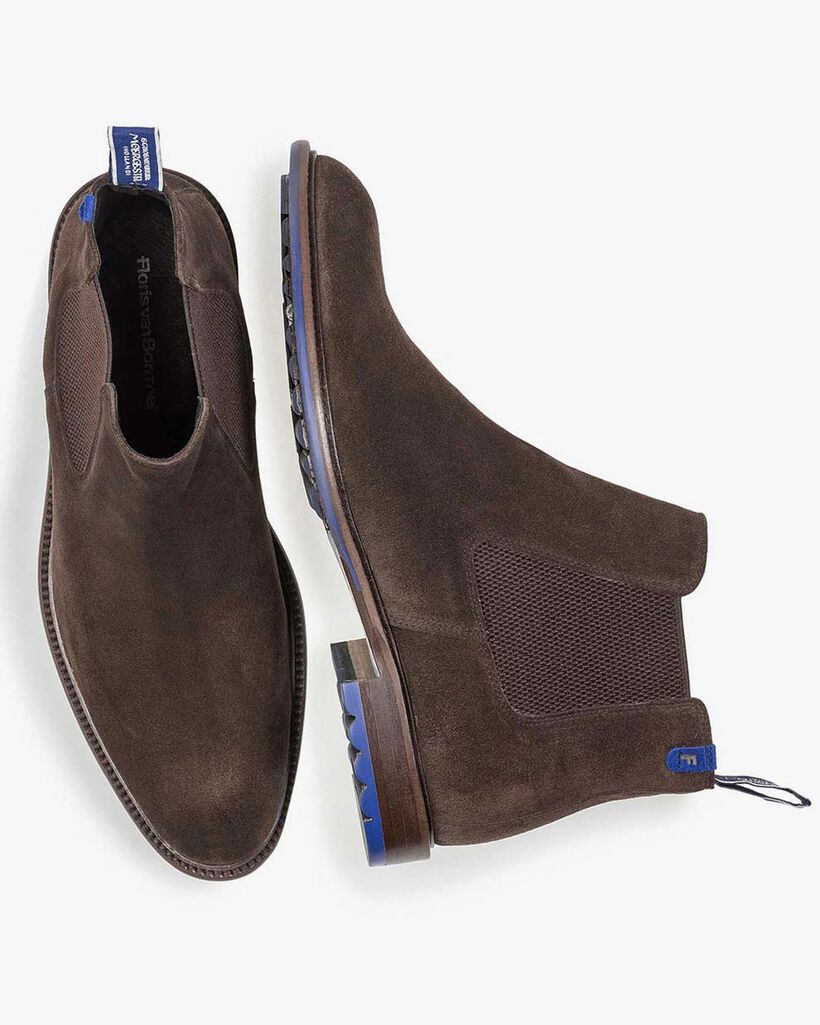 Dunkelbrauner Chelsea Boot Wildleder
