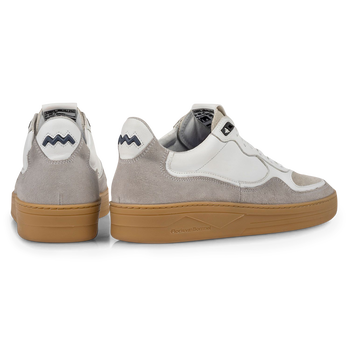 Sneaker Wildleder wei&szlig;