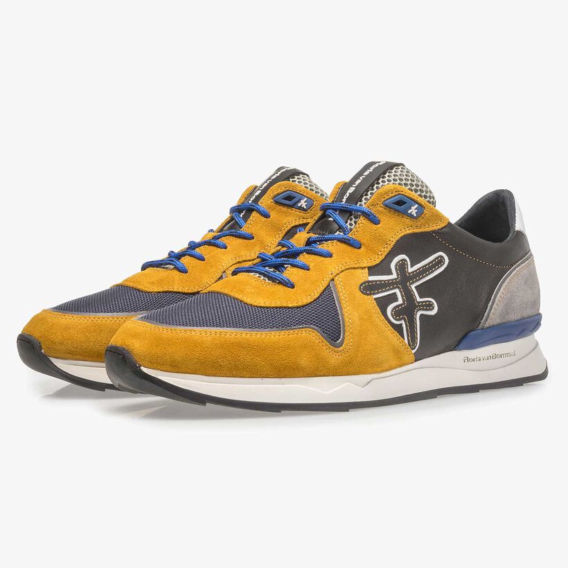 Mehrfarbiger Wildleder-Sneaker