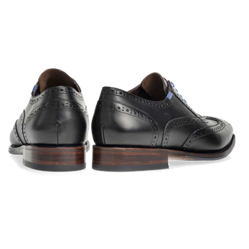 Lace shoe calf leather black