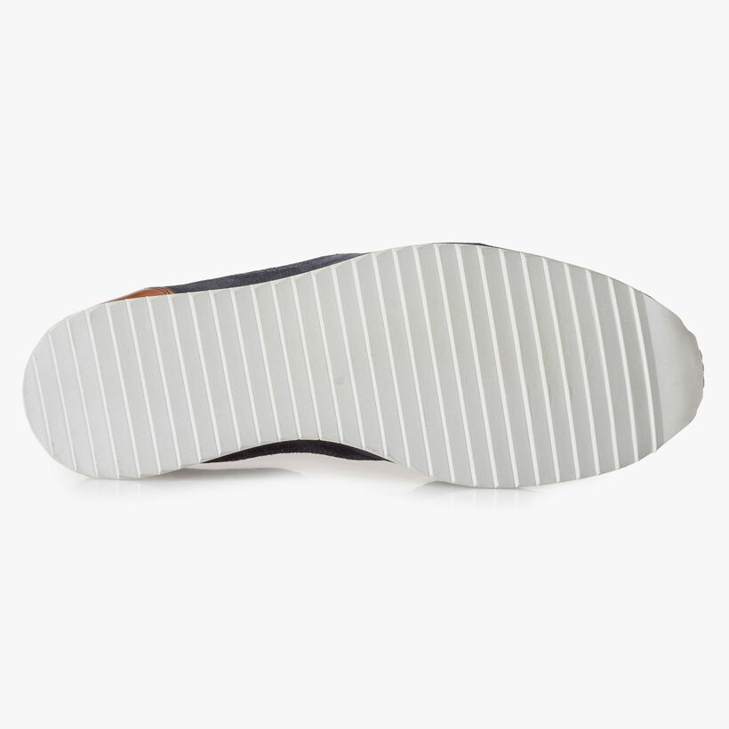 Dunkelblauer Wildleder-Schn&uuml;rschuh