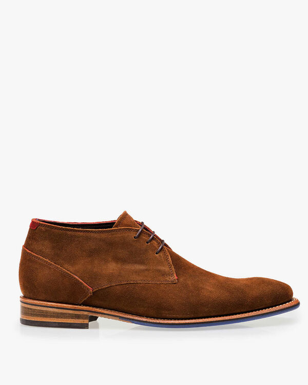 Schn&uuml;rstiefel Wildleder braun
