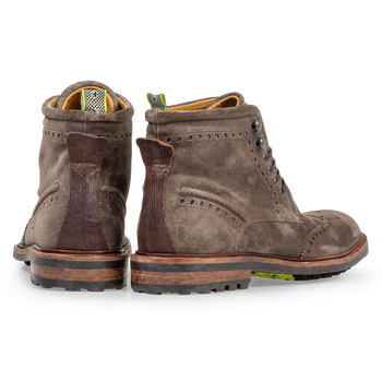 Stiefel Wildleder taupe