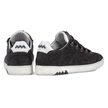 Hiking-Sneaker Nubukleder schwarz