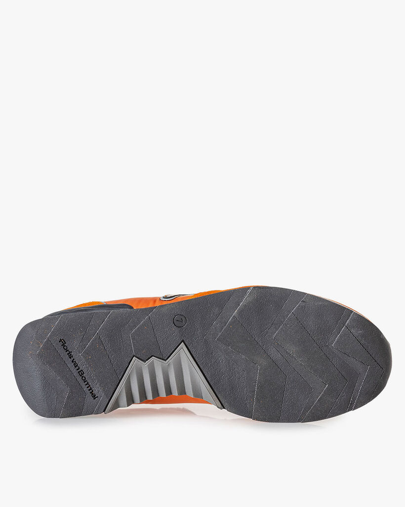 Sneaker orange Wildleder