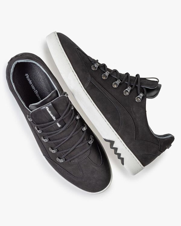 Sneaker Nubuk schwarz