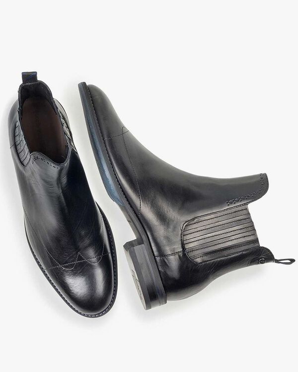Schwarzer Chelsea Boot Kalbsleder